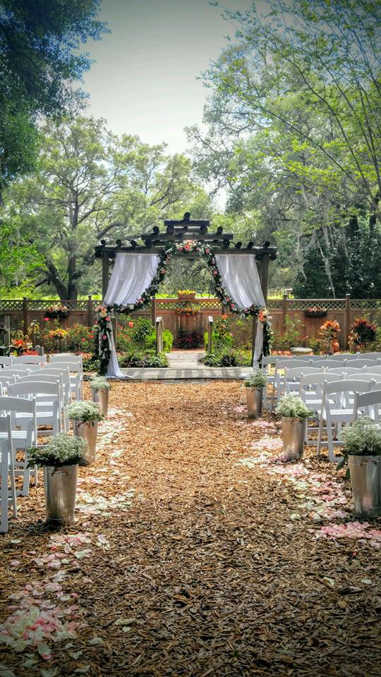 Volusia County Wedding Venue Harmony Gardens Tropical Wedding